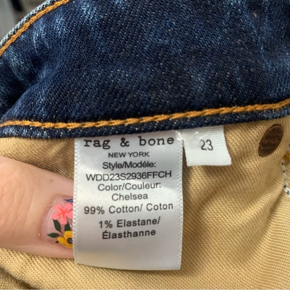 Rag & Bone Kinsley Low-Rise Flare Jeans Size 23 - Picture 13 of 14
